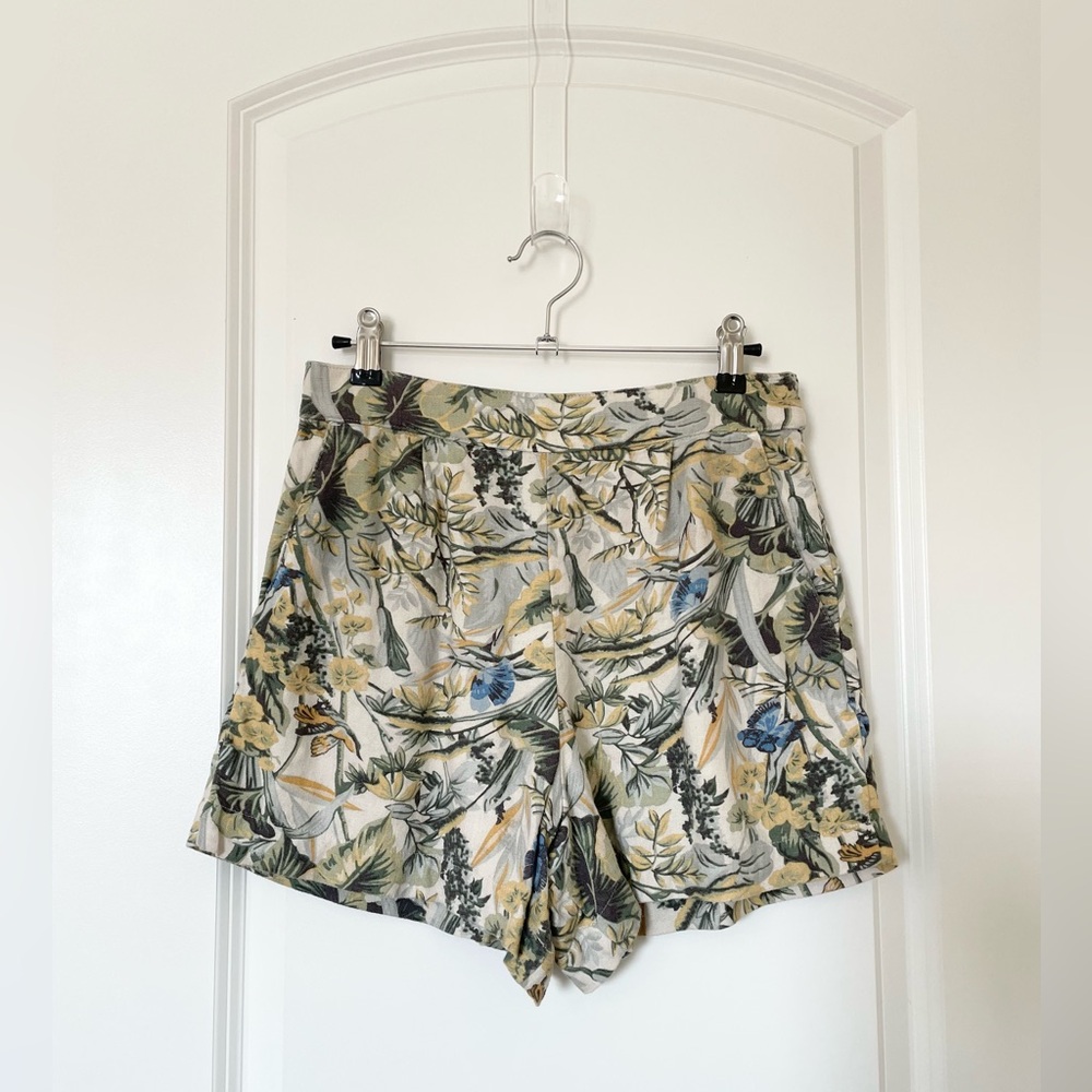 Abercrombie & Fitch Linen-Blend Pull-On Shorts